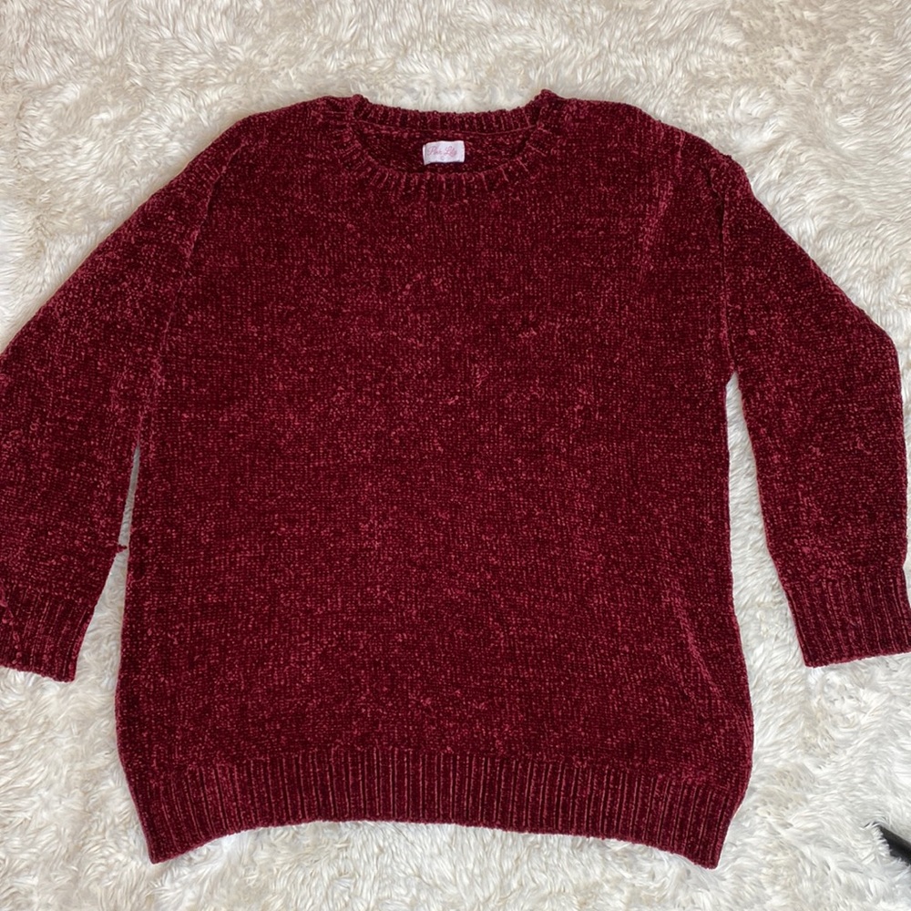 Pink lily sweater